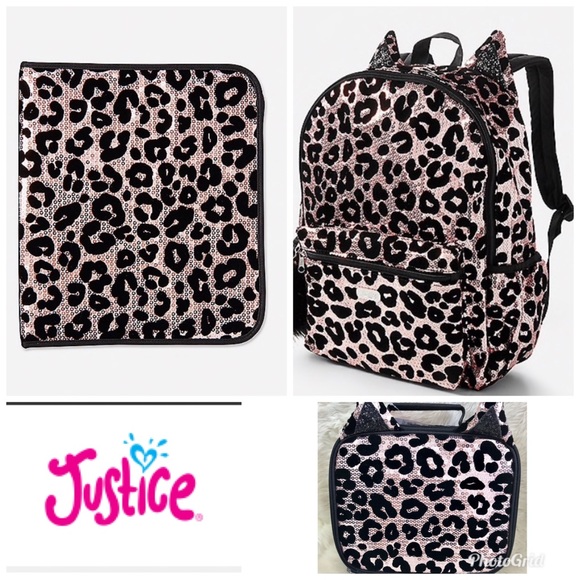 justice cheetah backpack